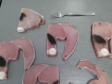Filetes de marrajo servidos a pacientes en el complejo hospitalario de Jaén