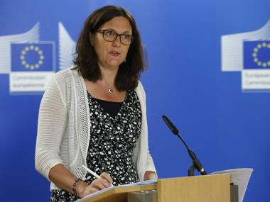 La comisaria de Comercio europea, Cecilia Malmström
