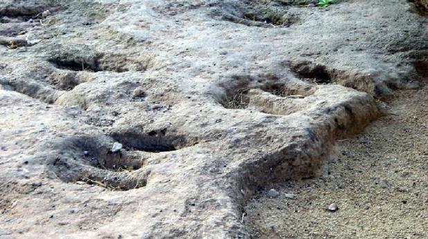 Huellas de arcosaurus en Santiesteban del Puerto