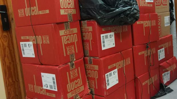 Imagen del tabaco intervenido en esta operación en La Línea de la Concepción