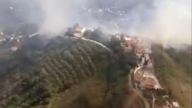 Imagen del helicóptero del Infoca