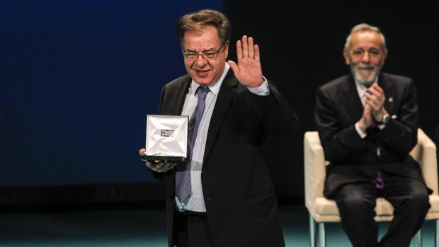 Imagen de Rodríguez recogiendo el año pasado la medalla de Andalucía