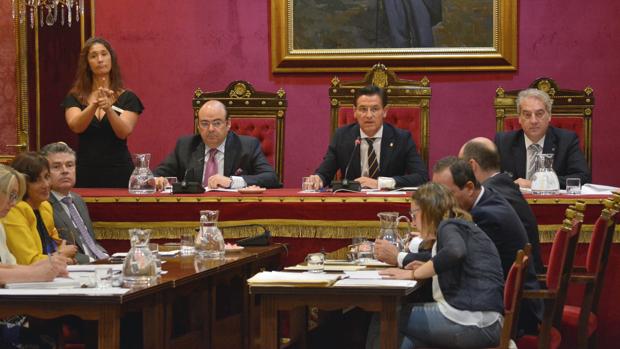 El Ayuntamiento de Granada ha celebrado este viernes el pleno de organización.