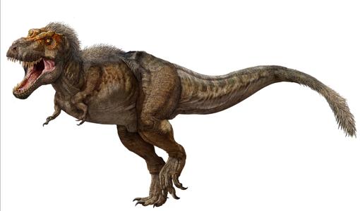 Representación de un tiranosaurio adulto, de 5.500 a 8.000 kilogramos