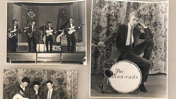 David Bowie durante su paso poa The Konrads