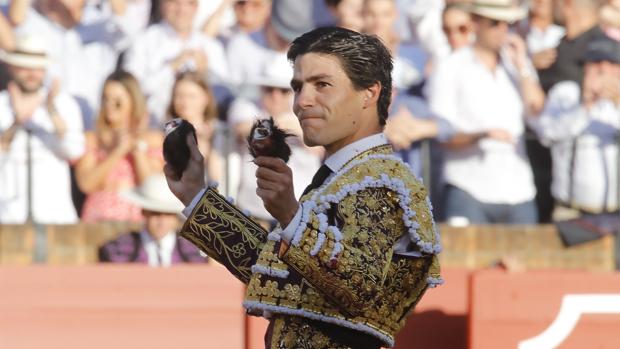 PAblo Aguado, en su gran corrida del pasado 10 de mayo en la Maestranza