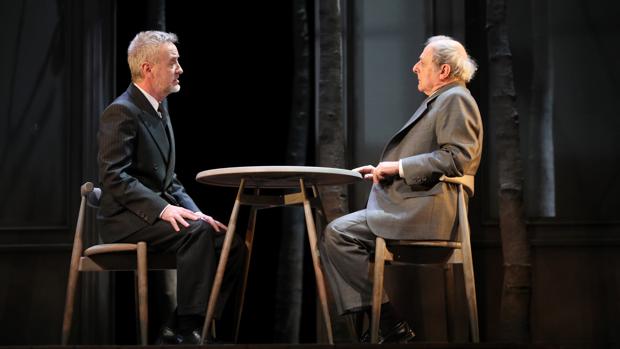 Carllos Hipólito y Emilio Gutiérrez Caba, en «Copenhague»