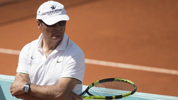 Toni Nadal, durante el Mutua Madrid Open