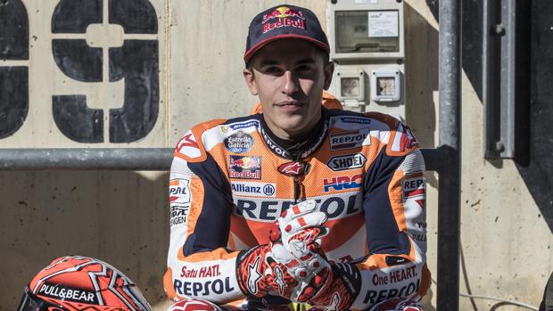 Marc Márquez, ayer en Cheste