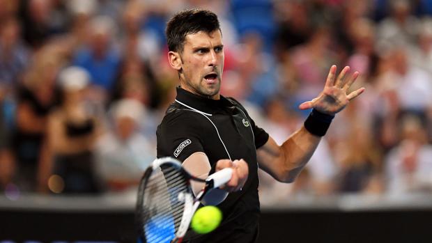 Novak Djokovic, durante su partido ante Albert Ramos
