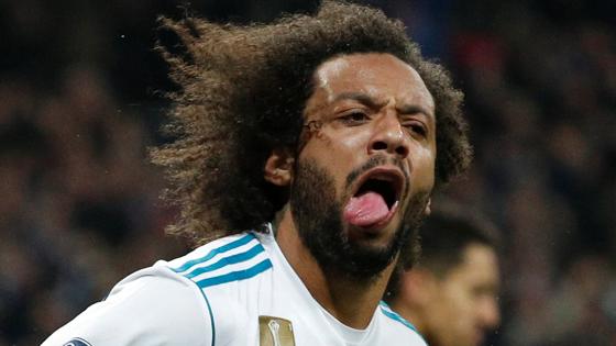Marcelo celebra su gol ante el PSG