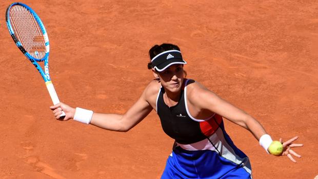 Muguruza, en su duelo ante Peng