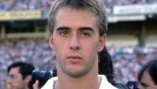 Lopetegui, jugador del Real Madrid