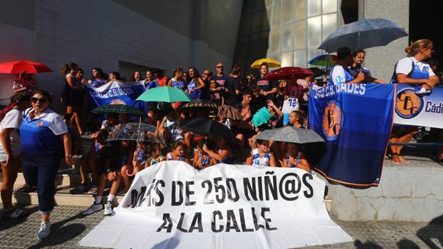 Imagen de la manifestación de protesta.