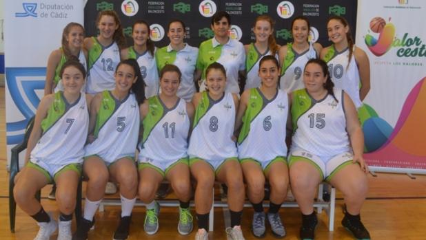 Las integrantes del equipo femenino cadete de Cádiz