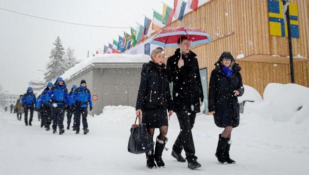 Asistentes al foro que se celebra a partir de este martes en Davos (Suiza)