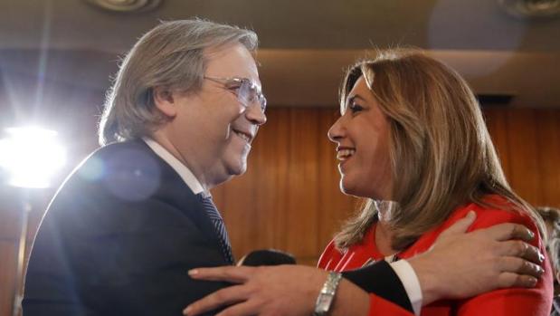 Carmona y Susana Díaz en una imagen de archivo