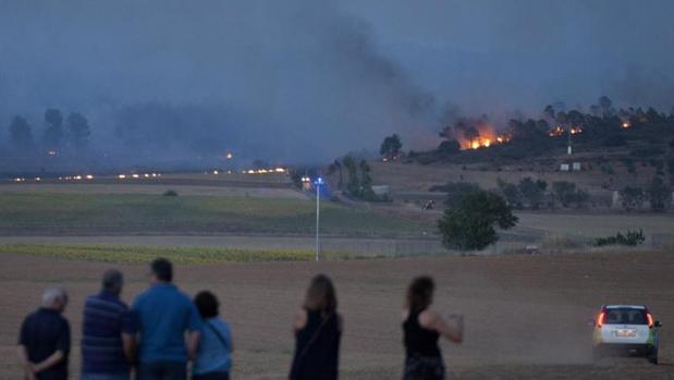 Incendio en Campillo de Altobuey, en Cuenca
