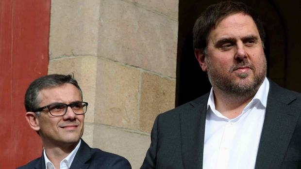 Josep María Jové junto a Oriol Junqueras en septiembre de este año