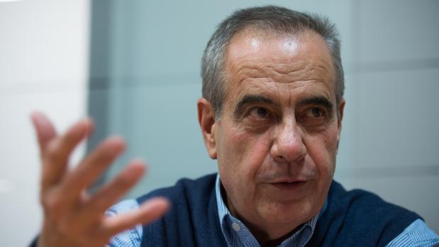 Celestino Corbacho, durante la entrevista con ABC