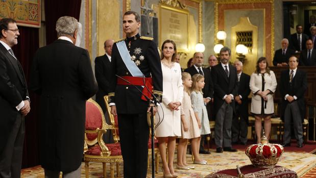 Don Felipe, en su proclamación como Rey de España el 19 de junio de 2014