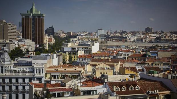 Vista aérea del distrito de Salamanca, el más caro de España