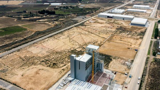 Vista áerea de la Plataforma Logística de Fraga, donde se instalará Natusfruits