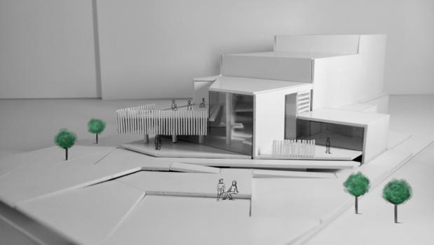 Maqueta del futuro teatro auditorio de Illescas