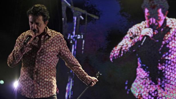 Manolo García, en un reciente concierto en Sevilla