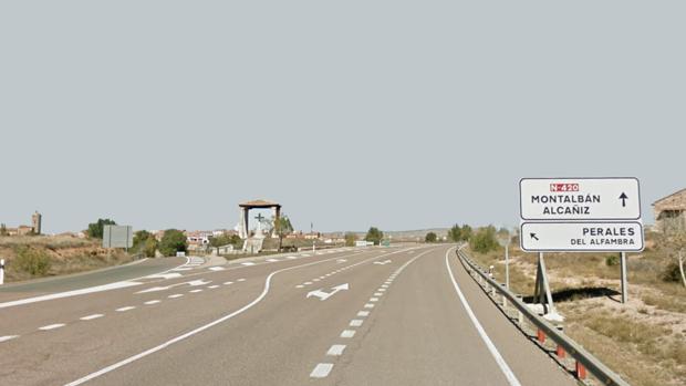 El accidente se ha producido en la N_420, a la altura de Perales de Alfambra (Teruel)