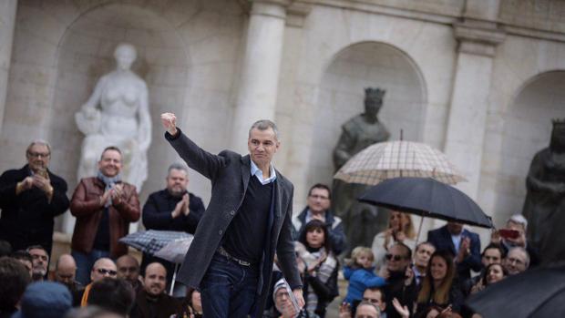 Toni Cantó, diputado de Ciudadanos, en el acto de este domingo en Valencia