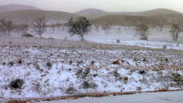 Imagen de la nieve caída en Castilla-La Mancha