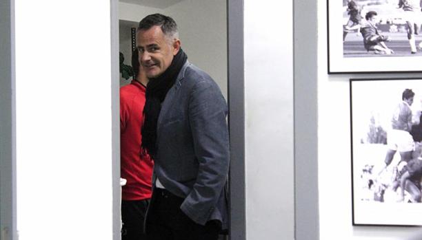 Manu Calleja, el día de su presentación como nuevo entrenador del CD Toledo a mediados de noviembre de 2018