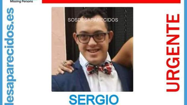 Sergio Requena, en la imagen difundida cuando se le buscaba como desaparecido, antes de hallar su cuerpo sin vida