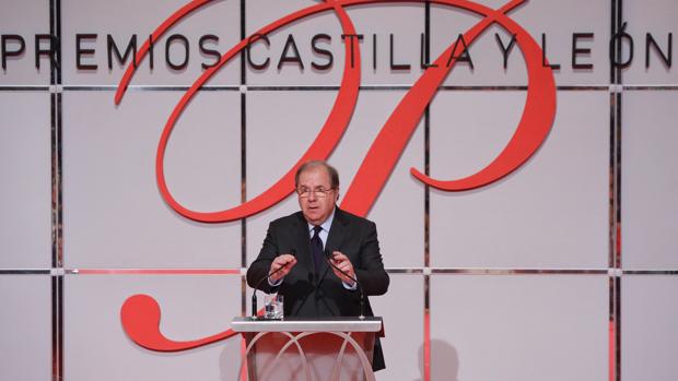 Herrera, durante su intervención en la entrega de los Premios Castilla y León