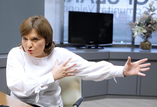 Imagen de la candidata del PP a la Presidencia de la Generalitat, Isabel Bonig