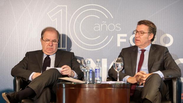 Herrera y Feijóo, durante el foro organizado por El Norte de Castilla