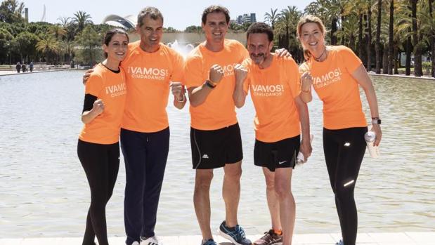 Acto de campaña de Ciudadanos en Valencia, con Albert Ribera, Inés Arrimadas y Toni Cantó, entre otros