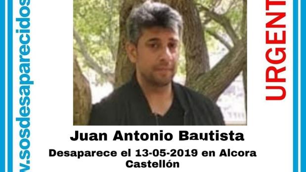 Imagen del desaparecido en Alcora, Castellón