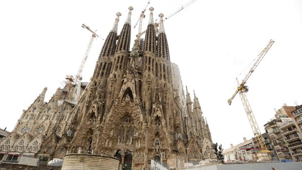 Vista de la Sagrada Familia de Barcelona