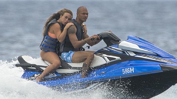 Chloe Green y Jeremy Meeks durante unas vacaciones en Barbados