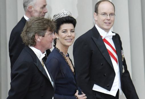 La princesa Carolina en la boda de Federico de Dinamarca