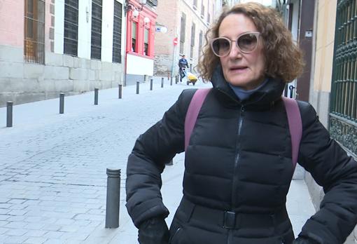 Paloma Rocasolano en las calles de Madrid