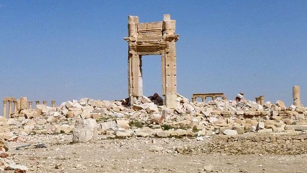 Fotografía de archivo del templo de Baal, en Palmira