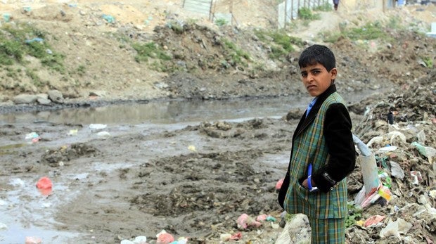Un niño yemení en Saná