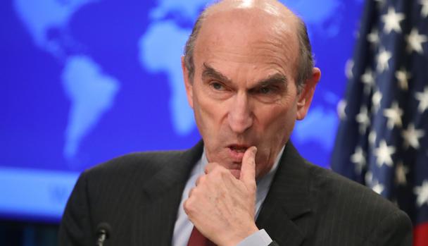 Elliott Abrams en una reciente rueda de prensa