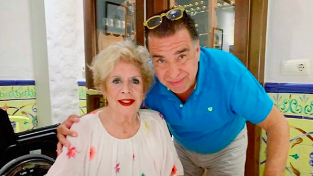 María Jiménez, junto a Domingo García