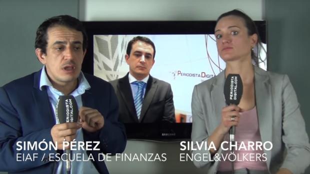 Simón Pérez y Silvia Charro, en un momento de su vídeo