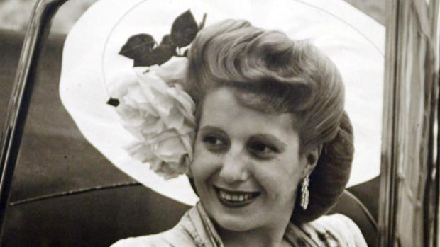 Eva Perón, en Buenos Aires (Argentina) en 1940