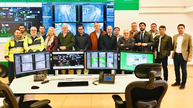 Visita a las instalaciones del tranvía.
